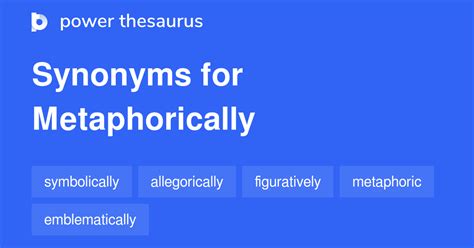 METAPHOR definition 1. . Metaphorically synonym